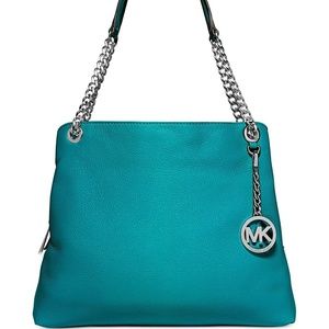Michael Kors Dark Teal Jetset Purse set